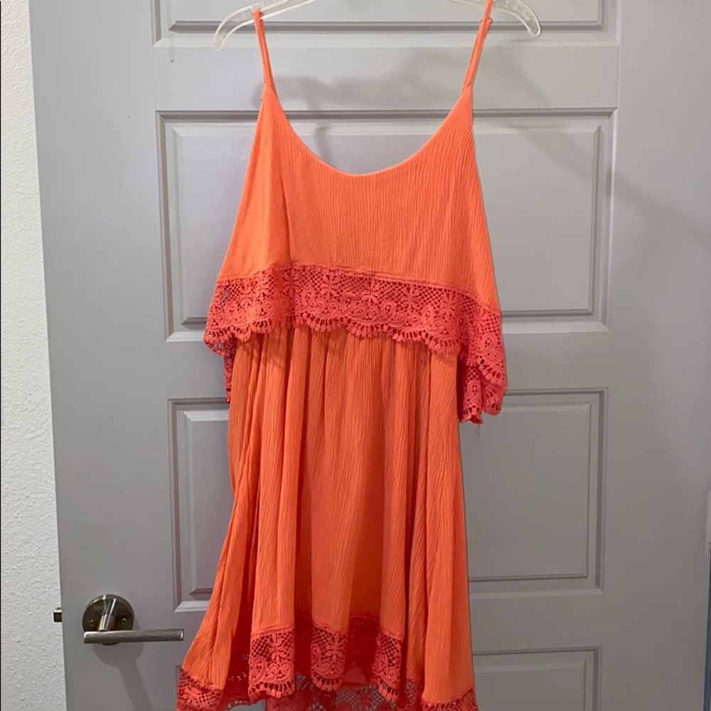 Coral Lace dress